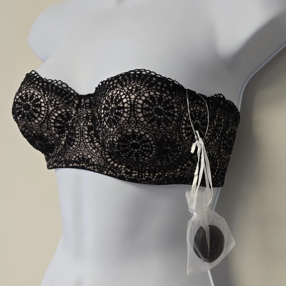 Free People Starla Underwire Multiway Bra Black 32C